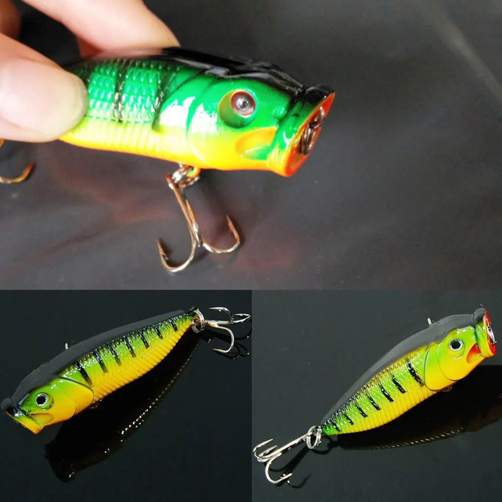 New 7cm 8.8g Popper Fishing Baits Wobbler Hard Drillings Carp Isca Artificial Fly Pesca | Спорт и развлечения