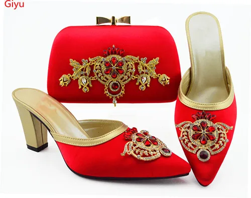 

Doershow красные ботинки и сумки в итальянском стиле, итальянские подходящие итальянские ботинки и сумки! Искусственные ботинки