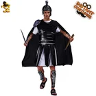Пурим для взрослых в римском стиле Костюм Гладиатора для костюмированной вечеринки на Хэллоуин костюмы Необычные одеваются Делюкс Греческий воин мужские римская одежда