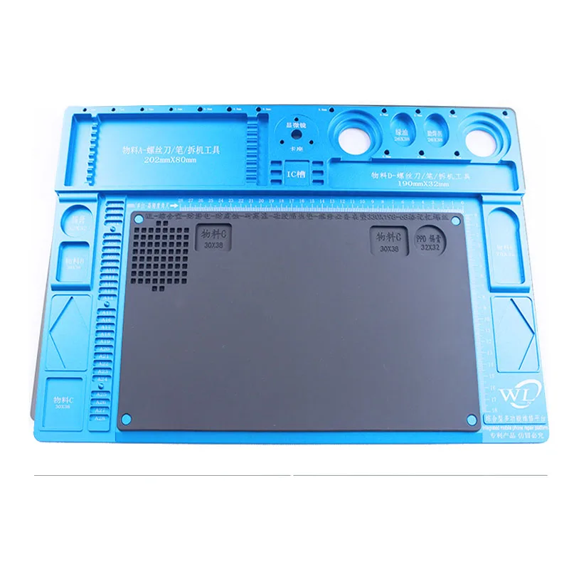 Многофункциональная подкладка из алюминиевого сплава для микроскопа