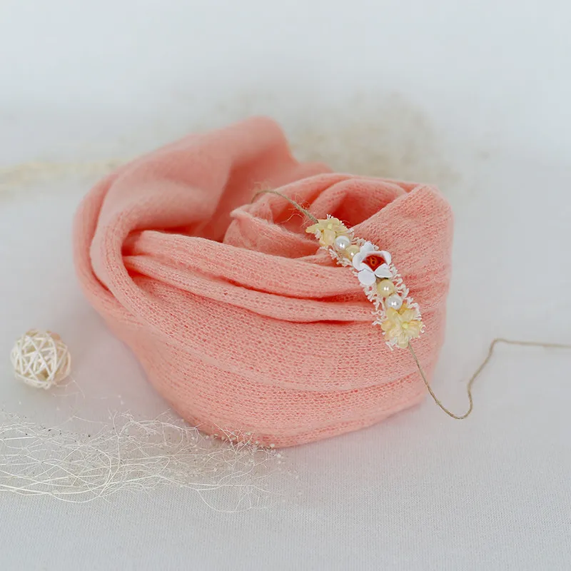 Реквизит для фотосъемки новорожденных пеленальная повязка на голову детская