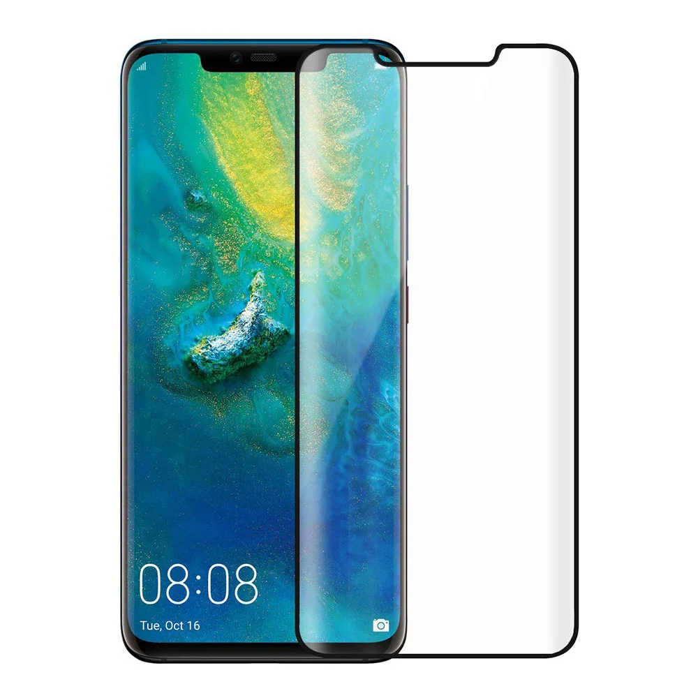 NYFundas 5D full coverd tempered glass screen protector +clear tpu case for huawei mate 20 pro lite p20 cover temperato |