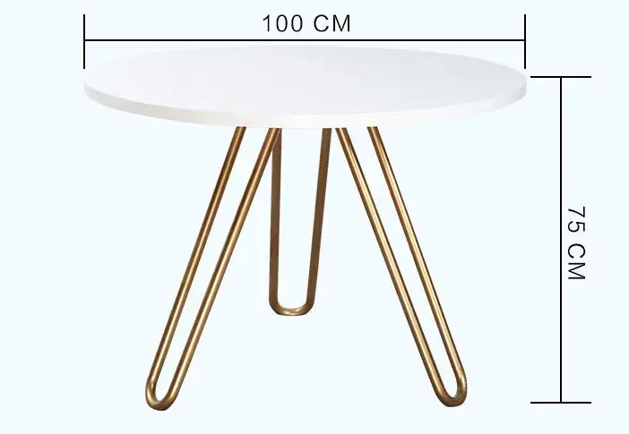 Луи модные столы для кафе Северная Европейская белая Массивная древесина столовая маленькая семья круговой обеденный Бизнес Повседневная - Цвет: G3