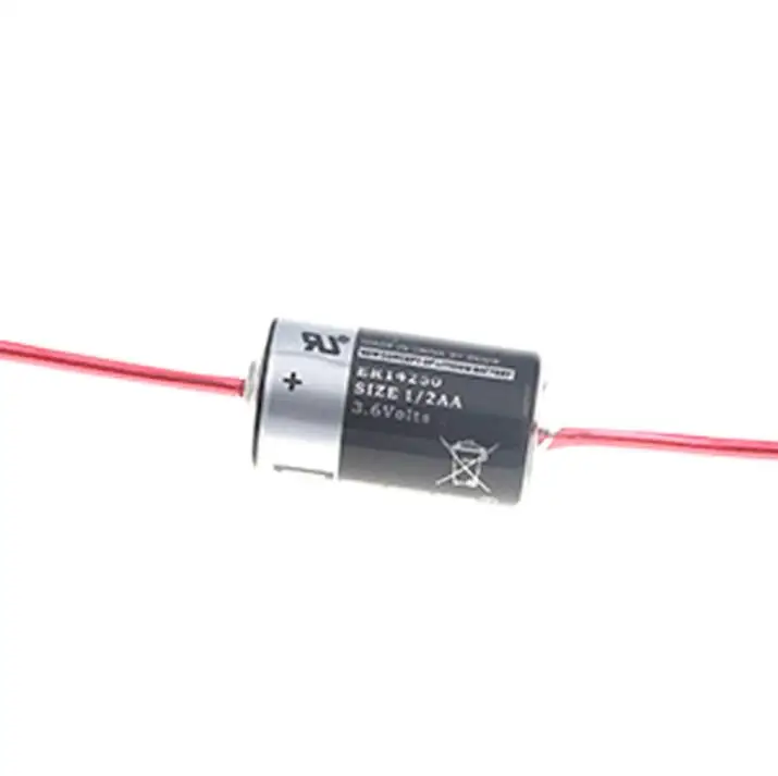 Оригинальный аутентичный ER14250 AX 3 6 V литиевый аккумулятор с контактом 1/2AA PLC 20