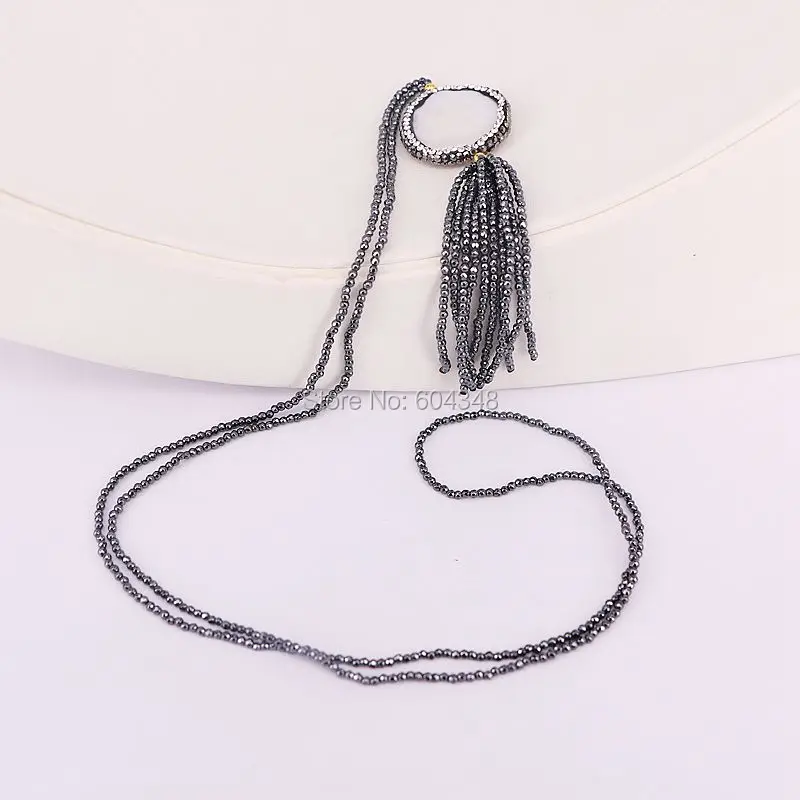 Ожерелье из 3 нитей Смешанная форма пресноводного жемчуга ожерелье с 2 мм