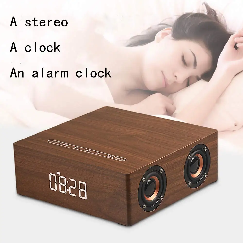 HYASIA Бесплатная доставка Деревянный беспроводной Bluetooth динамик портативный 3D