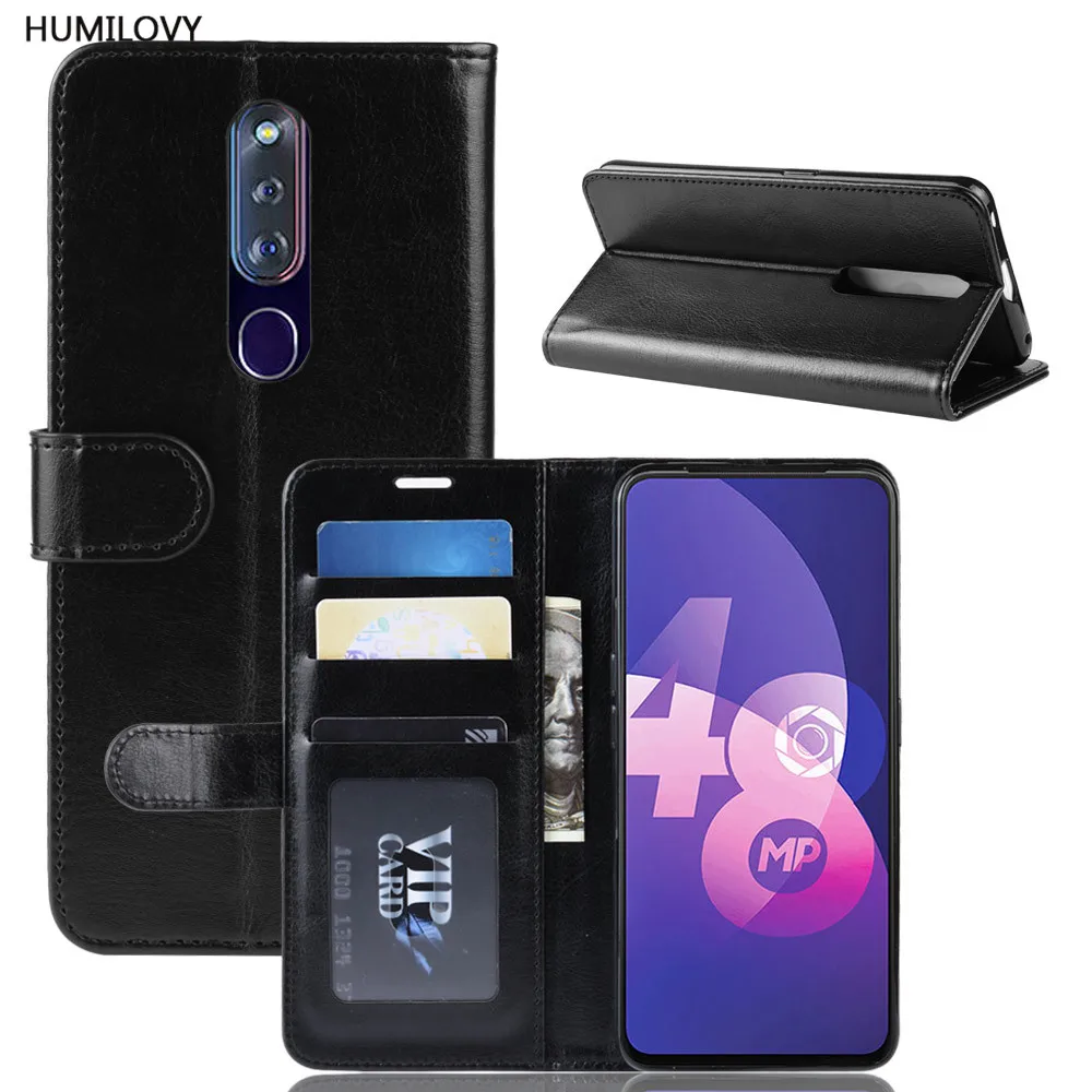 Для OPPO F11 Pro Чехол флип чехол кошелек из искусственной кожи сумка кожа слот для