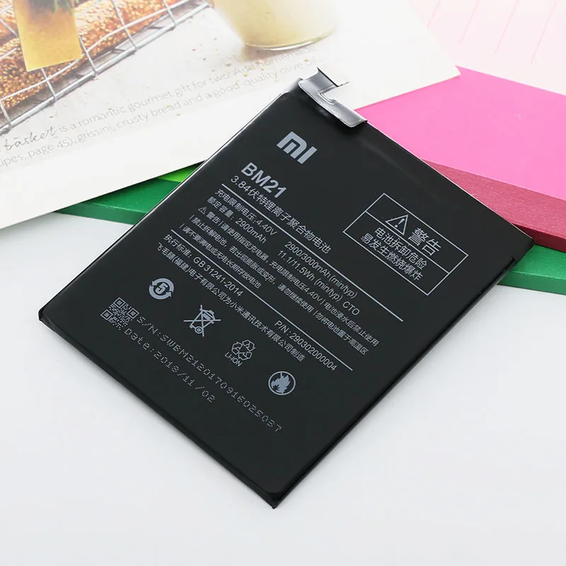 Оригинальный аккумулятор Redmi Note BM21 3000 мАч для XiaoMi 3 Гб 5 7 дюйма высококачественный