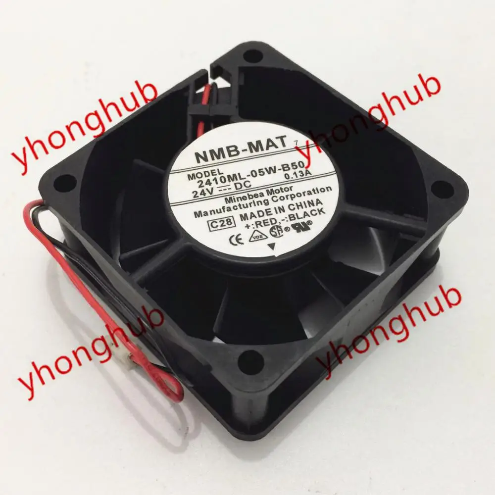 NMB MAT 2410ML 05W B50 C28 DC 24V 0.13A 60x60x25 мм Сервер вентилятор охлаждения|square fan|server fandc 24v fan |