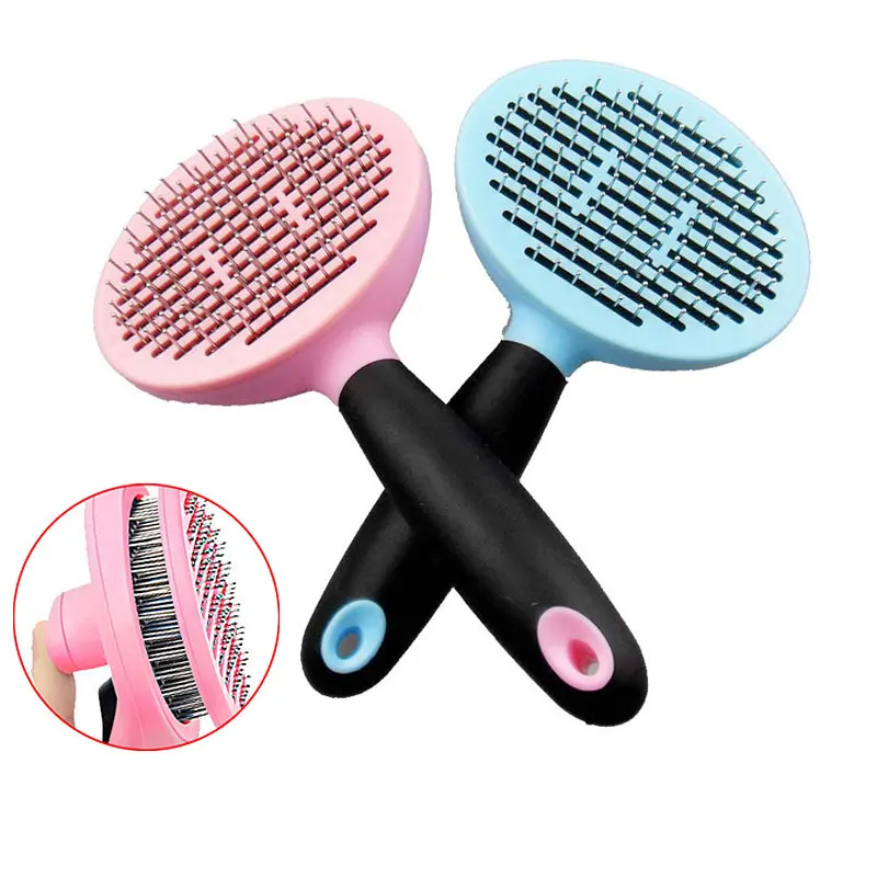 

Dog cat Hair Removal Brush Comb Shedding Tool CombS Self-cleaning Rake Fur Grooming Quick Clean Short Hair for pets