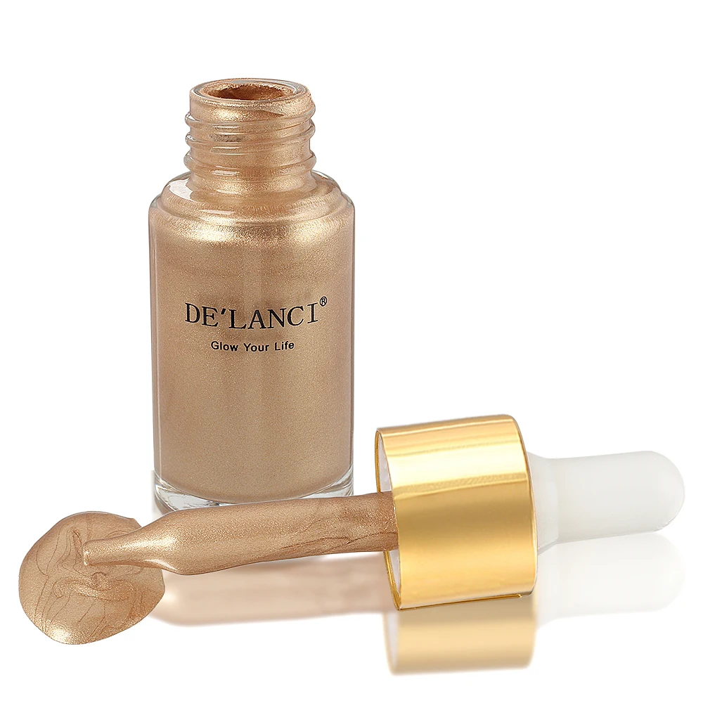 DE'LANCI жидкий хайлайтер контуринг Осветляющий макияж Shimmer Face 3D Glow Kit ультра-концентрированный Осветляющий бронзатор капли