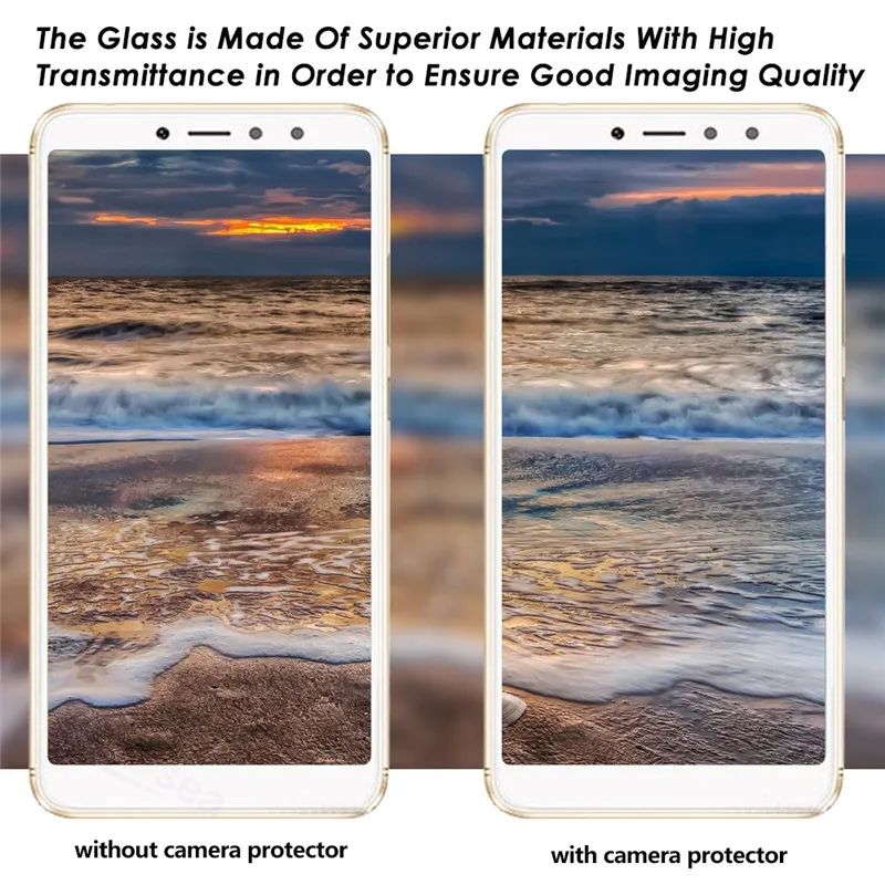 Qosea (3 PACK) For Xiaomi Redmi S3 Camera Lens Flim 9H Hardness Crystal Ultra-thin Clear Mi Note 7 Phone Tempered Glass film | Мобильные