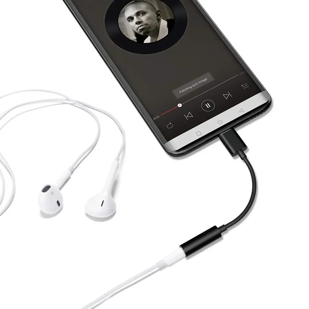 USB Type-C to 3.5mm Headphone Jack AUX Audio Cable Adapter for Samsung LG Nexus Oneplus Nokia Xiaomi Huawei Type C Smart Phones | Мобильные