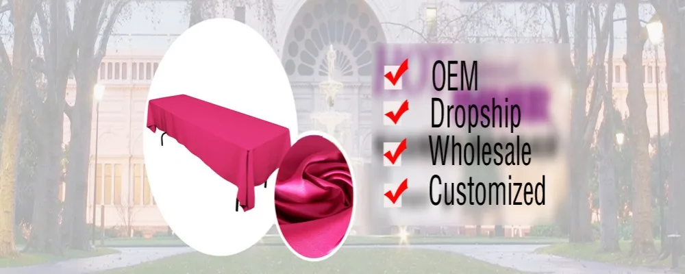 Meijuner атласная Скатерть двойной сшитый край 145 см x 304 см прямоугольная скатерть однотонный циферблат Чехлы для свадебных банкетов