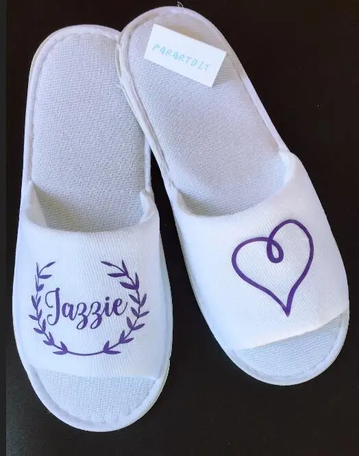 Новинка 2018 года Свадебные шлепанцы с блестящим венком на заказ Тапочки именами