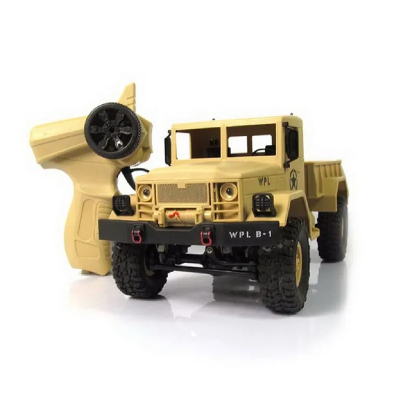 WPL B-14 Радиоуправляемый грузовик с дистанционным управлением 4 колеса восхождения внедорожник игрушка 2,4 г армейские игрушки Форма автомобиля с головным освещением DIY KIT