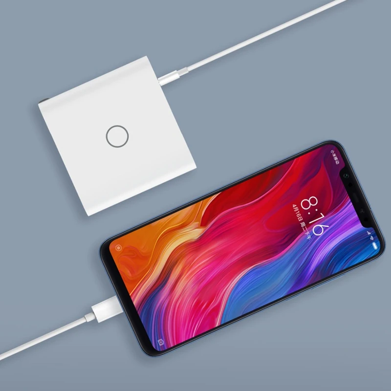 Оригинальное зарядное устройство Xiaomi Mijia USB 65 Вт быстрая зарядка порт Type C 3 выхода