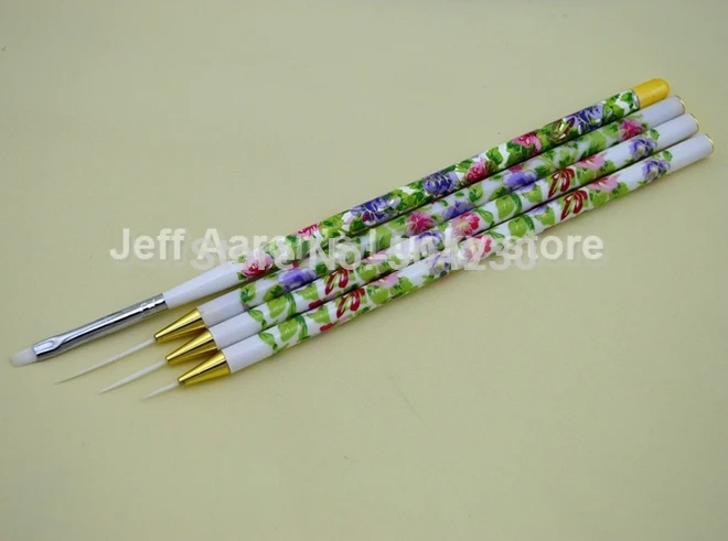 Набор кистей для дизайна ногтей 4 шт.|tool box drawer organizer|tool brushbrush stock |