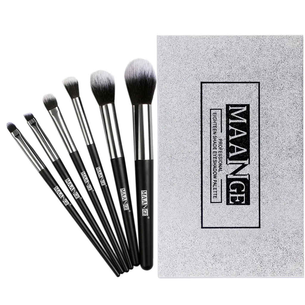 18 цветов роскошный золотисто-матовый телесный палитра теней для век + 6 шт Кисти