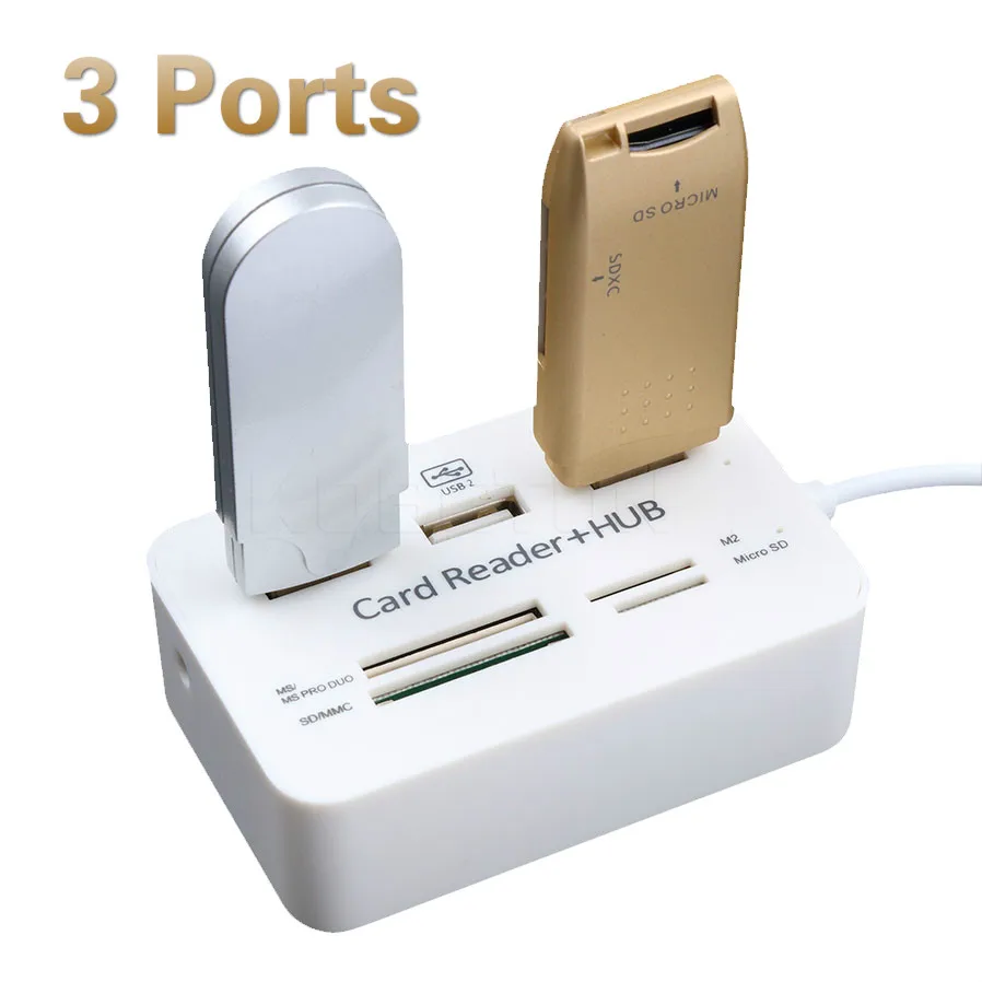 Multi USB Splitter Hub Combo All In One 3 Ports Micro 2.0 Card Reader for PC Computer Accessories High Speed | Компьютеры и офис