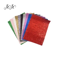 jojo bows 2230cm 10pcs sparkly chunky glitter fabric set solid sheet for needlework diy hair bows party home textile decoration