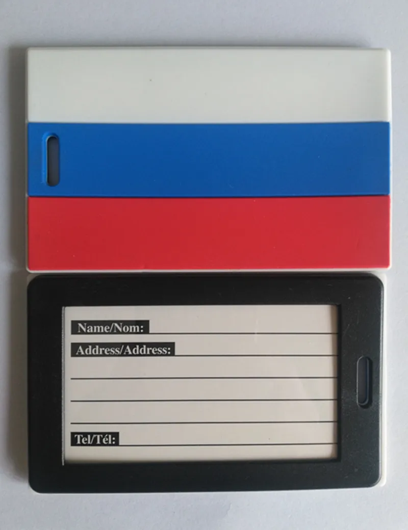 Аксессуары для путешествий багажная этикетка с национальным флагом силикагель