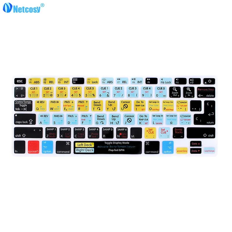 Резиновый чехол для клавиатуры Macbook Pro A1278 Air 13 Steinberg Cubase tractor VIM|Чехлы клавиатуры| |