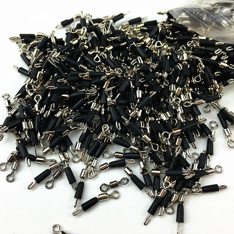 20 шт./лот рыболовные снасти церемония прокатки вращения зажим застежка Крюк и