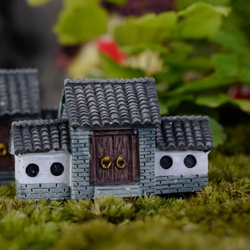 JAYQUERING Винтаж смолы двор Миниатюрный Сад Home Decor Изысканный мини модель Дизайн