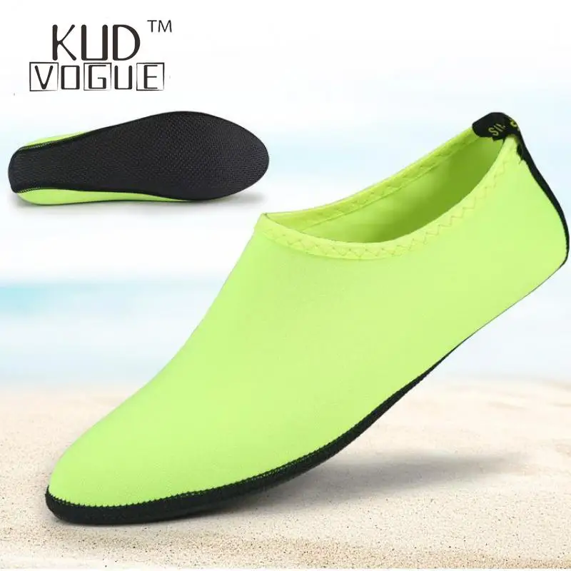 Мужские акватуфли однотонные для плавания пляжная обувь лето 7479 | Обувь