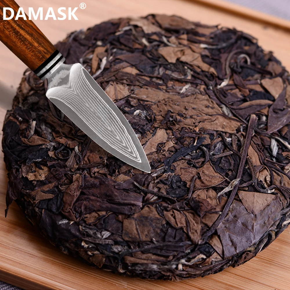 Дамасские Ножи профессиональный нож из сандалового дерева чайная игла с