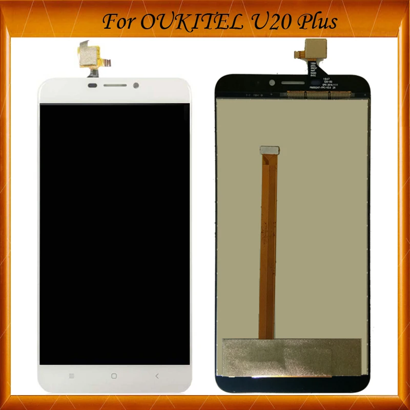 5 дюймовый ЖК-дисплей Oukitel U20 Plus + кодирующий преобразователь сенсорного экрана в