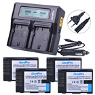 Аккумулятор DMW BLF19PP, BLF19, BLF19E, 4X, 1860 мА  ч, DMW-BLF19, DMW-BLF19E, с ЖК-дисплеем, двойное быстрое зарядное устройство для Panasonic Lumix GH3, GH4, GH5