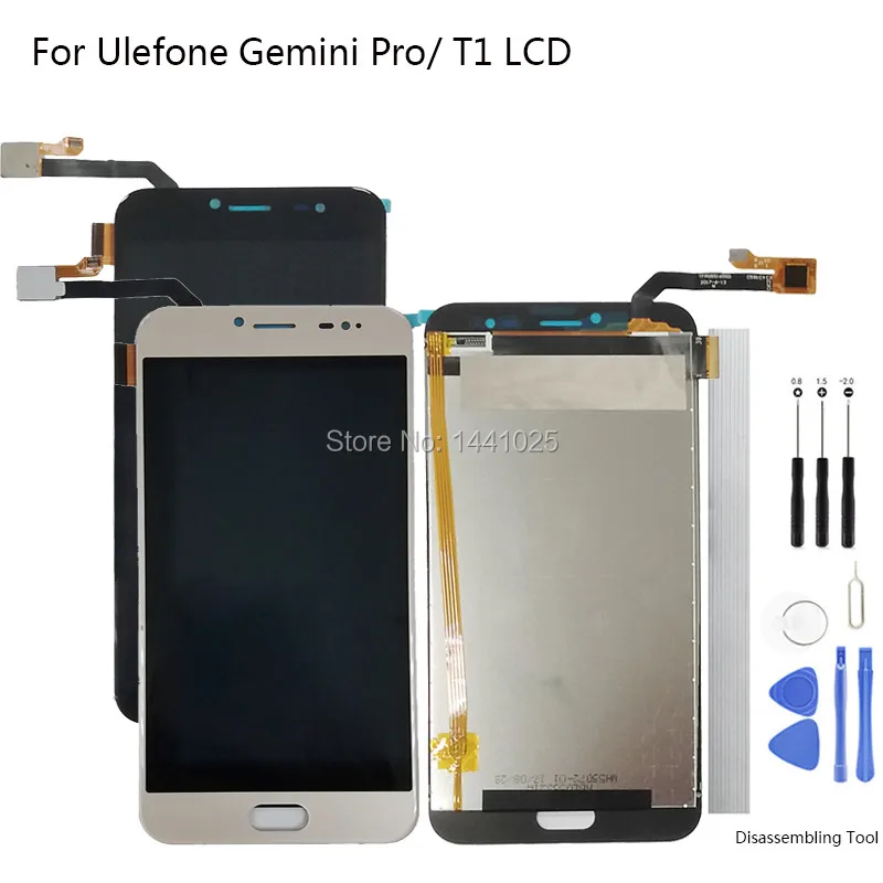 

Display Screen Replace For Ulefone Gemini Pro LCD Touch screen 5.5 inch black gold for Ulefone T1 LCD Touch screen