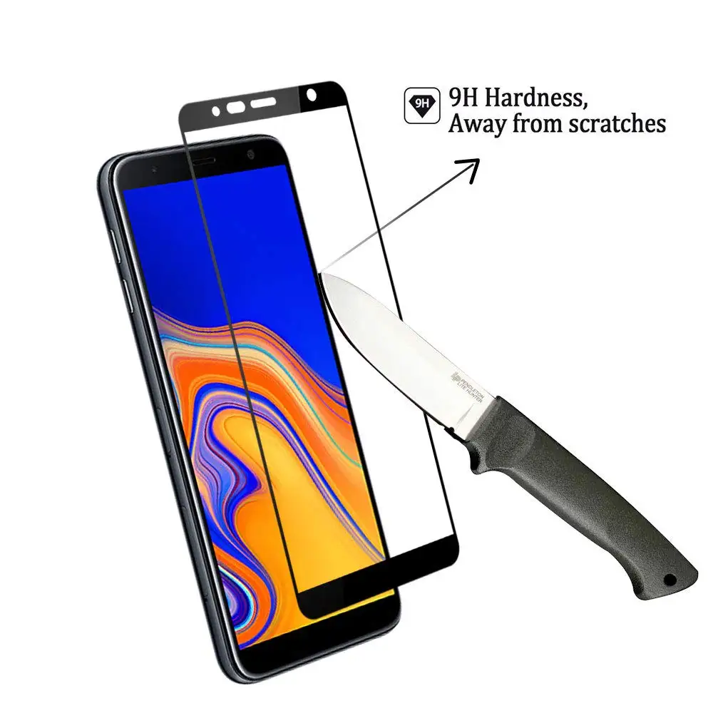 Экран протектор для samsung Galaxy J4 плюс Взрывозащищенные высокая чувствительность HD