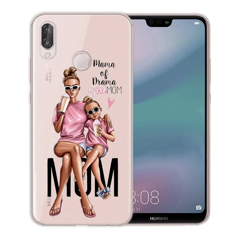 Чехол для Huawei Honor 7A 8A 8X 8C 9 10 Mate 20 P9 P10 lite/P8 Lite Y5 II Nova 3 Мягкая Краска волос маленьких