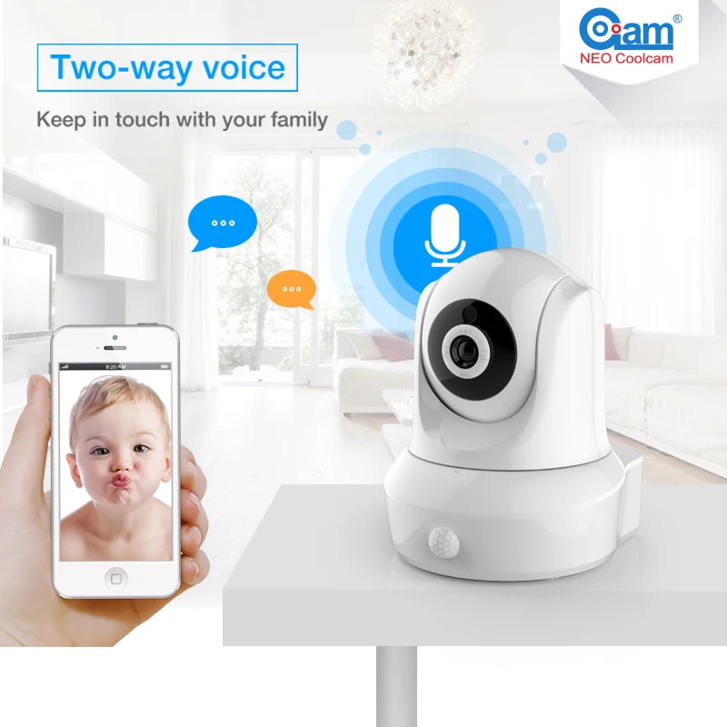 NEO Coolcam NIP 25SY Full HD 1080P wifi ip камера беспроводная P2P CCTV и встроенный датчик движения PIR