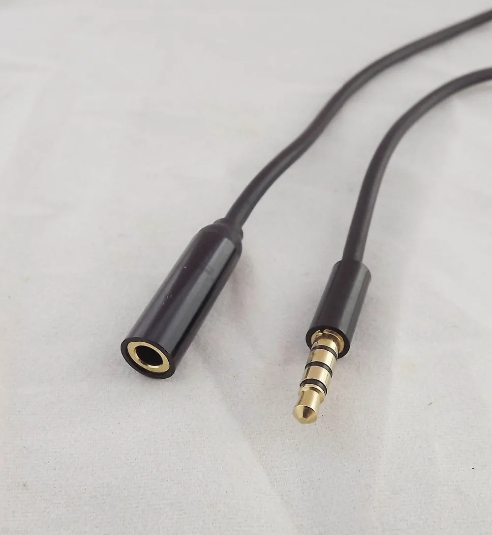 10pcs 3.5mm 4 Pole 3 Ring 1/8&quot Male to Female TRRS Audio Aux Adapter Convertor Cable 22cm | Компьютеры и офис