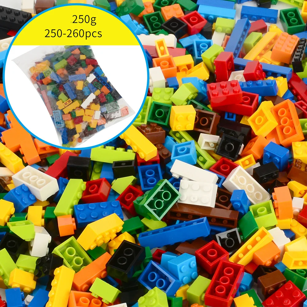 250 1000 шт. строительные блоки Legoings City DIY креативные кирпичи объемные модели Фигурки