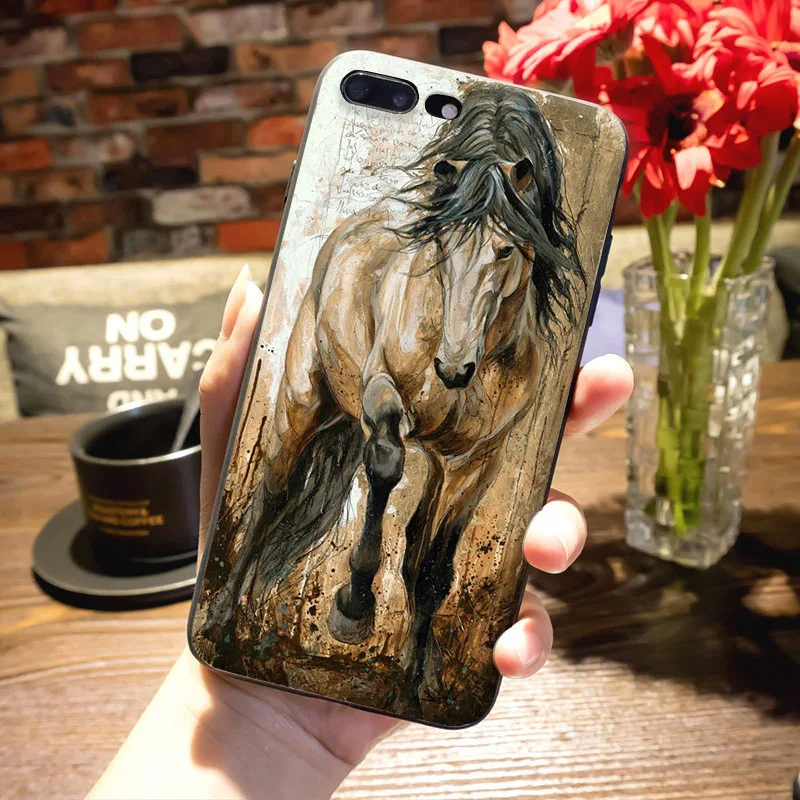 MaiYaCa бегущие лошади и слоны aimal чехол для телефона iPhone 8 7 6 6S Plus X XS MAX XR 5s SE 11pro max Coque Shell