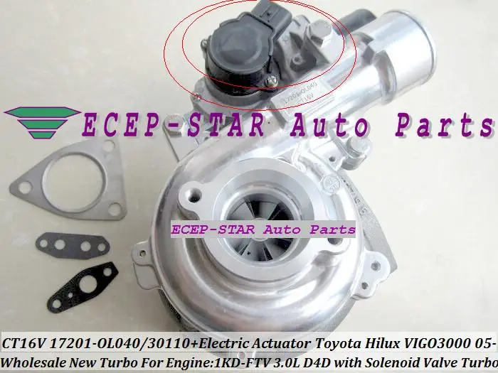 Бесплатная доставка CT16V 17201 OL040 30100 30101 турбо электрический привод для TOYOTA HILUX