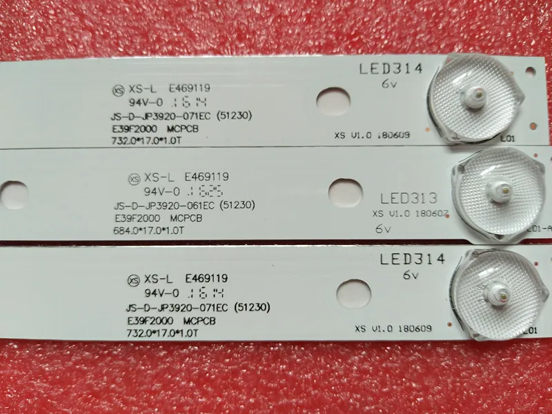 Светодиодный подсветка полосы лампы для JS D JP3920 061EC 071EC E39F2000 MCPCB акаи AKTV401 AKTV403 AKTV4021