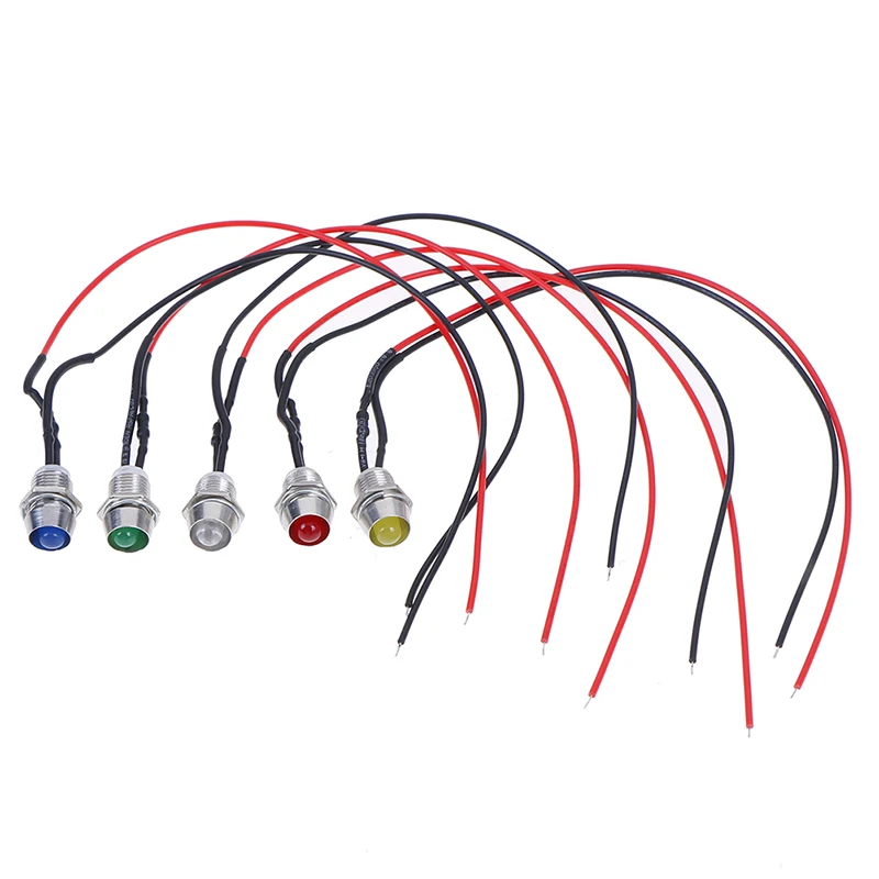 1PCS Metal 12V 0.31&quot LED Indicator Dash Light Lamp Car Truck Lights Accessories | Лампы и освещение