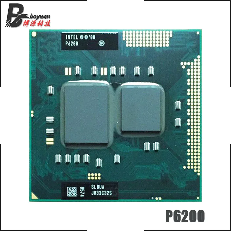 Процессор Intel Pentium P6200 SLBUA 2 1 ГГц двухъядерный двухпотоковый 3 Мб 35 Вт сокет G1 /