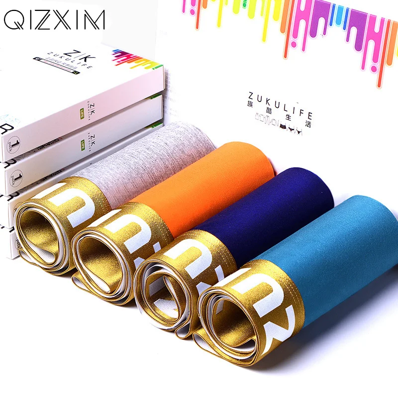 Мужское нижнее белье QIZXIM 2018 мягкие трусы боксеры из модала дышащие с 3D рисунком