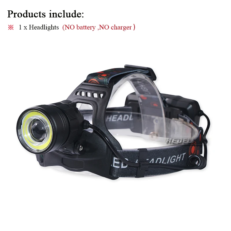 Headlamp Type A Налобный фонарь xml t6 l2 cob usb зарядное устройство 18650 Аккумулятор Перезаряжаемый hoofdlamp светодиодный налобный фонарь Водонепроницаемый налобный фонарь для рыбалки - Испускаемый цвет: Headlamp Type A