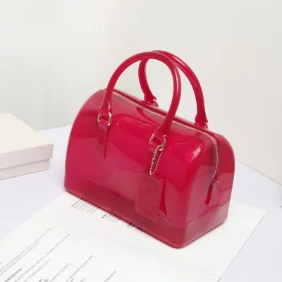 Purple Red LIXUN силиконовые летние сладкие конфеты желе сумки для женщин Повседневная сумка женская через плечо пляжные сумки для девочек сумка Bolsas - Цвет: Purple Red