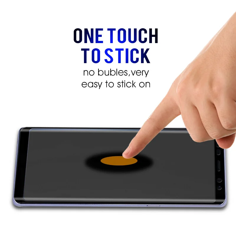 Закаленное стекло RHR 6D с закругленными краями для Samsung Galaxy Note 9 note 8 Защита экрана S8