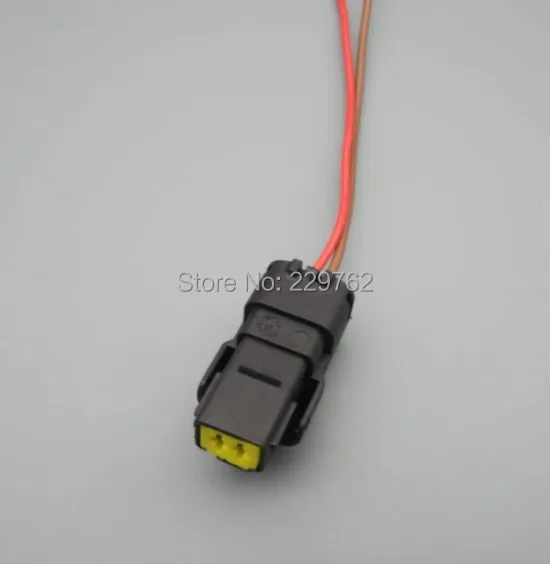 Shhworld Sea 1 шт. 2 Pin/Way водонепроницаемый автомобильный гнездовой разъем датчик температуры воды вилка с проводом косичка 211PC022S0049