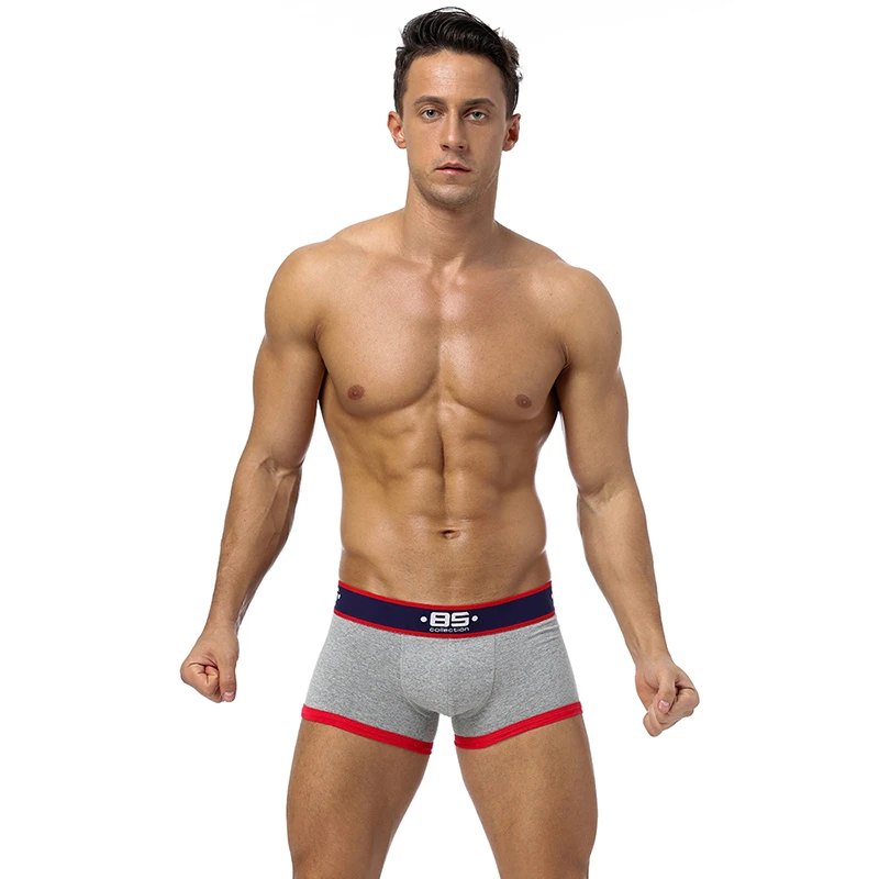 

Fashion Brand Comfortable Boy Boxers Shorts Breathable Slip Sexy Men Underwear Cotton Cueca Solid Underwear Man Dropshipping